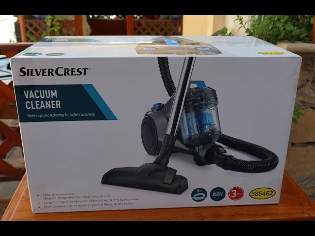 Vacuum Cleaner SilverCrest from Lidl cyclonic and bagless. How to assemble.  Review ZBZBK 850 A1 - YouTube