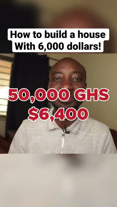 How to build a house with 6,000 dollars in Ghana 🇬🇭! #shorts