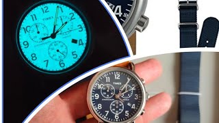 Timex Weekender с уникальной подсветкой Indigo! На каждый день military style pilot aviator watch