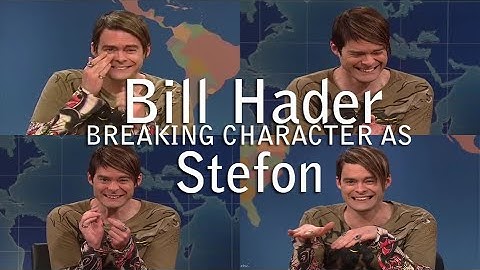 Bill Hader Breaking Character As Stefon SNL
