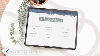 ✏️ Guide to using Scribble in Goodnotes | convert handwriting to text