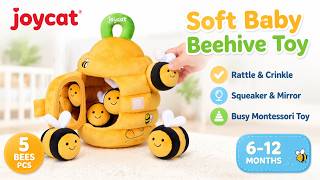 🐝 JoyCat Cute Beehive Toy for Babies 6-12 Months | Soft Pull-Out Sensory Bee Toy screenshot 4