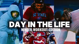 D1 FOOTBALL DAY IN THE LIFE | WINTER WORKOUT EDITION 🏈 | SC STATE UNIVERSITY 