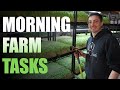 Morning Microgreens Farm Tasks (AM Chores) With Donny Greens