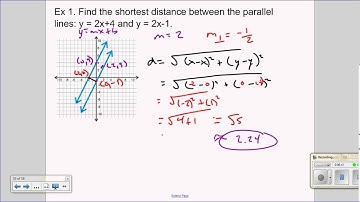 Geo: Unit 3 Day 5- Distance Between Parallel Lines