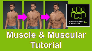 Muscular Strong Muscle Tutorial for CC4 Character Creator 4 #tutorial #cc4 #charactercreator #muscle