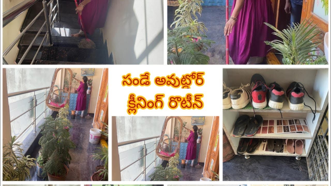 My introduction and Sunday cleaning routine in Telugu Lavanya vlogs