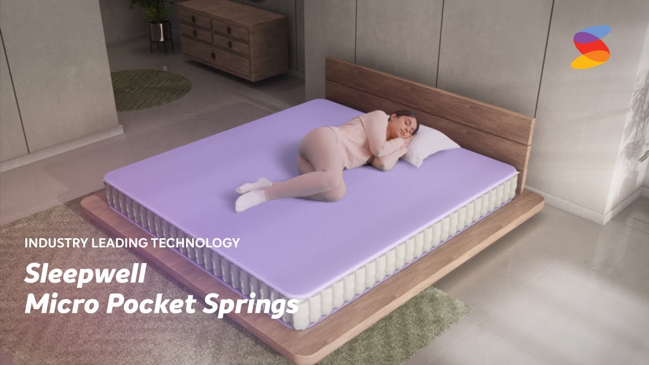 Sleepwell Micro Pocket Springs - YouTube