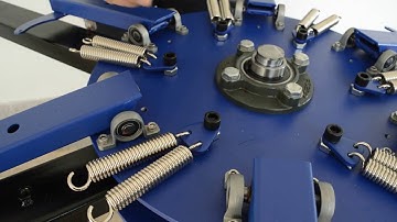 6 color 6 station T-shirt Screen Printing machine assembling video