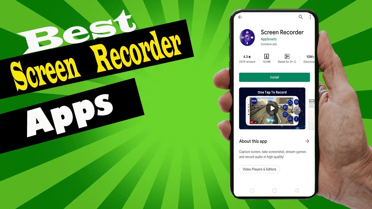 Best screen recorder app for android 2020 in hindi