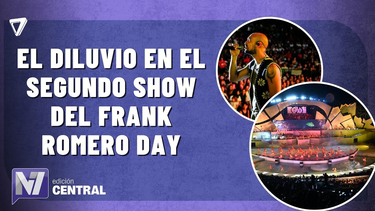 Lluvia y expectativa en el Frank Romero Day: show sigue en pie