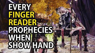 ELDEN RING - ALL FINGER READER CRONES DIALOGUE QUOTE WHEN SHOW HAND