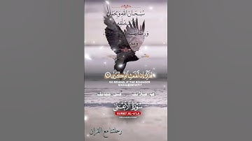 تلاوة خاشعة عطرة مباركة جميلة عذبة للشيخ ماهر المعيقلي ماتيسر من سورة الأعلى