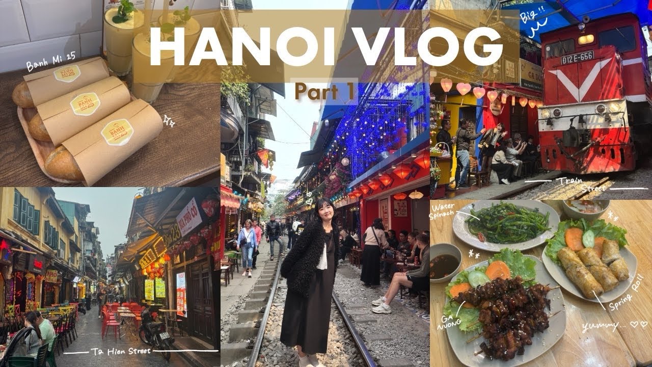 東南アジア周遊旅START🇻🇳ハノイの夜にカンパイ🍻✨️ビアストリートでテンション爆アゲ❤️‍🔥(4K)