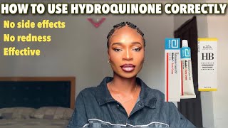 Hydroquinone? The best skincare lightening ingredient that works. How to use hydroquinone correctly.