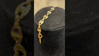 24k Gold, 8” Special Link Bracelet w/ Heart Link. LR! Read ⬇️