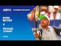 Boris becker v michael chang extended highlights  australian open 1996 final