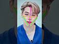 🌟🫰easy draw jimin #drawing #tutorial #bts #shorts