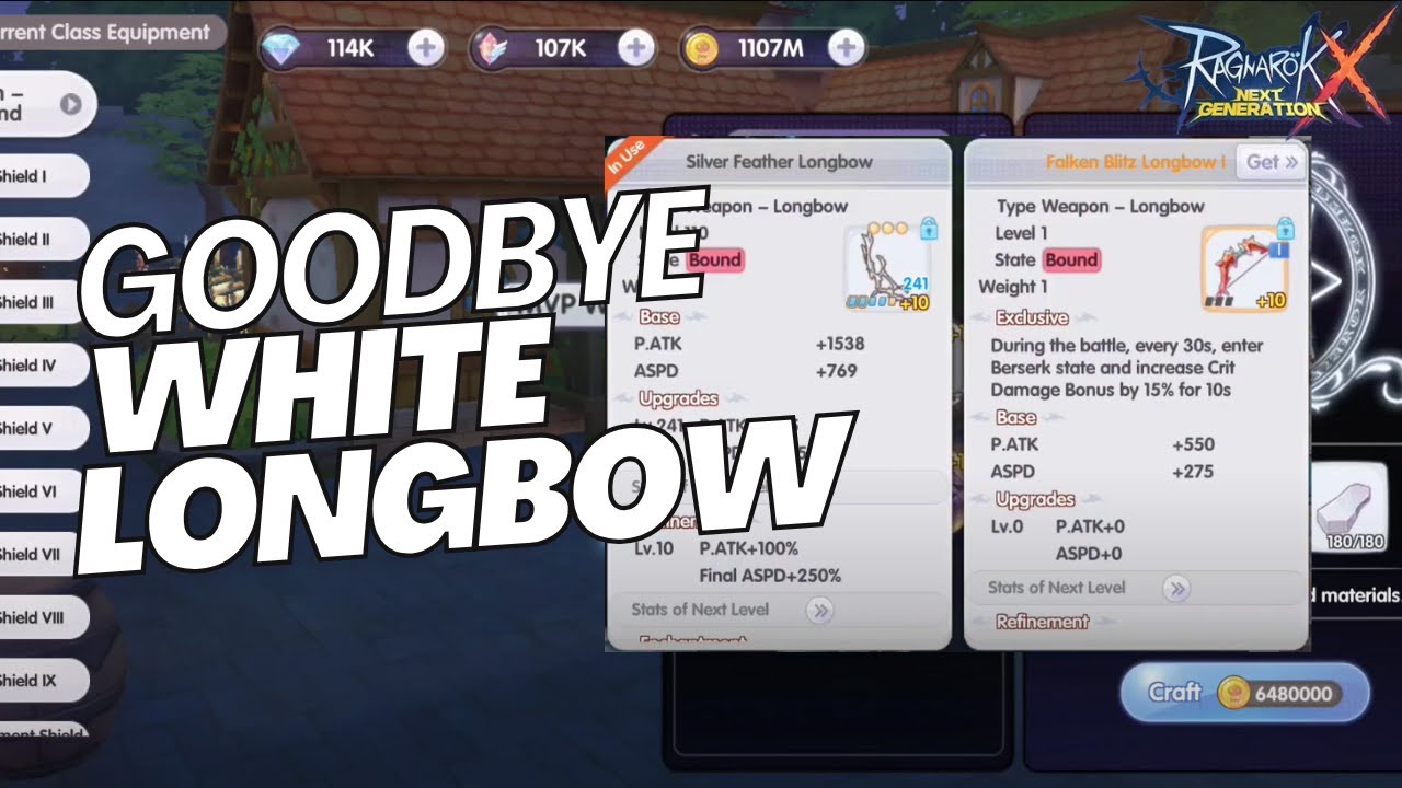 [ROX] White to Gold Longbow & Updated Build | INT Wind Hawk | Ragnarok ...