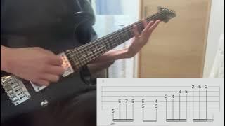 Chunk! No, Captain Chunk! - Playing Dead guitar cover(on screen tab)