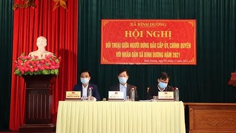 Xã Bình Dường tổ chức đối thoại giữa người đứng đầu cấp ủy, chính quyền với Nhân dân năm 2021