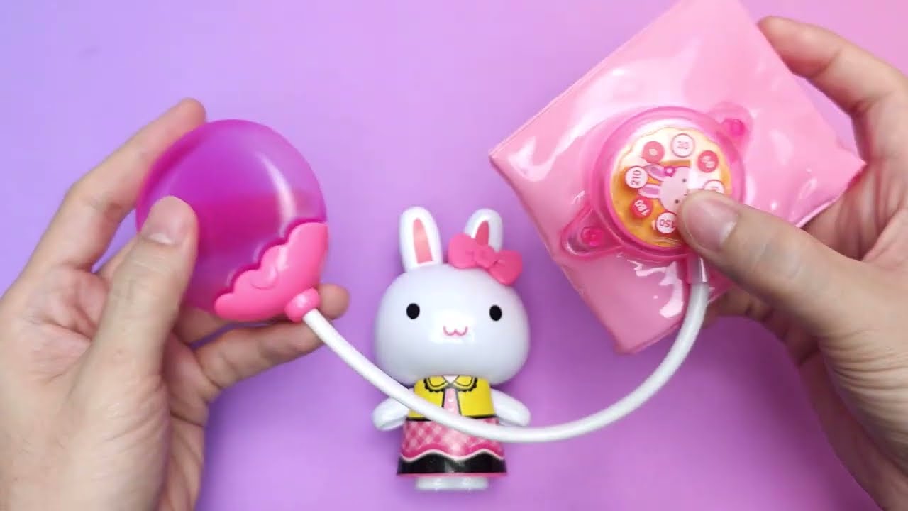 5 Minutes Satisfying with Unboxing Pink Rabbit Doctor Playset, Review Toys ASMR (no music)