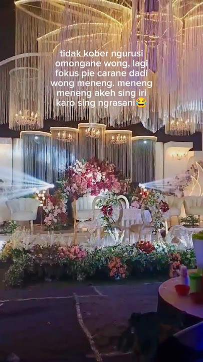 Tidak sempat ngurusi orang‼️diam saja #jawatimur #lighting #indonesia #storywa #wedding #shorts