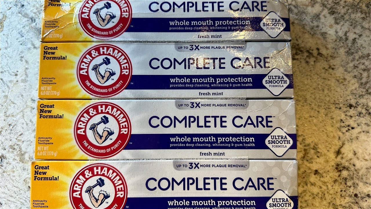 Fresh Mint Arm and Hammer Complete Care Toothpaste YouTube