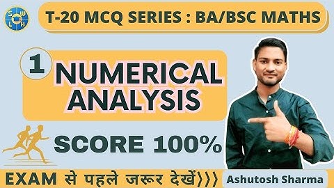 Numerical Analysis Most Important Top 20 MCQ