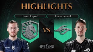 Match Of The Day Team Liquid Vs Team Secret - Highlights - Pgl Wallachia S1 L Dota2