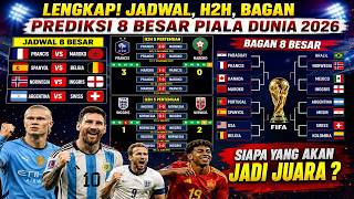 OFFICIAL!! 2026 WORLD CUP QUARTER-FINAL SCHEDULE: Complete World Cup Round of 8 Bracket, H2H & Pr...