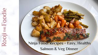 Ninja Foodi Multi-Cooker Recipes - Easy, Healthy Salmon & Veg Dinner screenshot 1