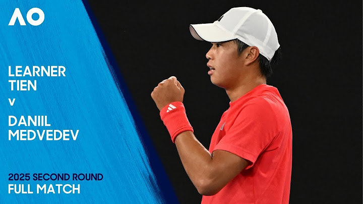 Learner Tien v Daniil Medvedev Full Match | Australian Open 2025 Second Round