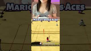 Mario vs Dry Bones in Mario Tennis Aces  #asmr #gaming #nintendo  #gamer #mario #switch