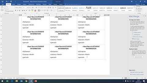 Computer Practice N6 (MS Word - Labels) - Mr. N. M. Dlamini