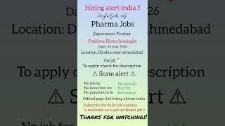 Hiring: CPL Biotech QC (Fresher) #hiring #freshjobs #ahmedabad #biotecnologist
