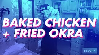 AIP + Paleo Baked Spatchcocked Chicken & Southern Fried Okra