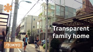 Sneak peek at a skinny, multilevel & transparent Tokyo house