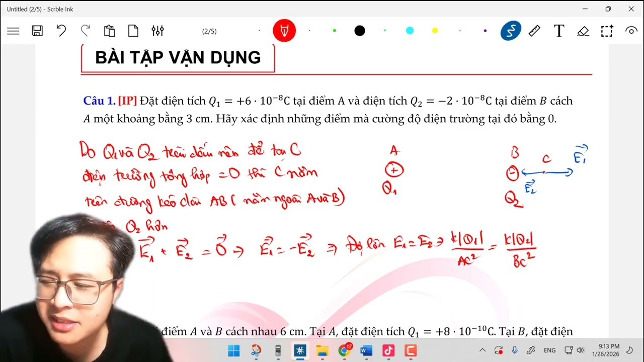 BỔ TRỢ 18.2: CÂN BẰNG ĐIỆN TRƯỜNG | Khóa 2k9 - Vật lí 11 | IPclass