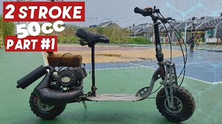Homemade Scooter GoPed 2stroke 50cc part#1