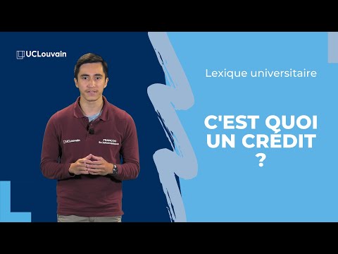 C'est quoi un crédit ?