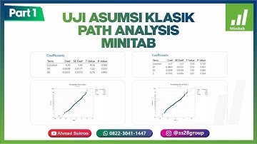 UJI ASUMSI KLASIK MINITAB ➡️ ANALISIS JALUR ATAU PATH ANALYSIS DENGAN MINITAB ‼️