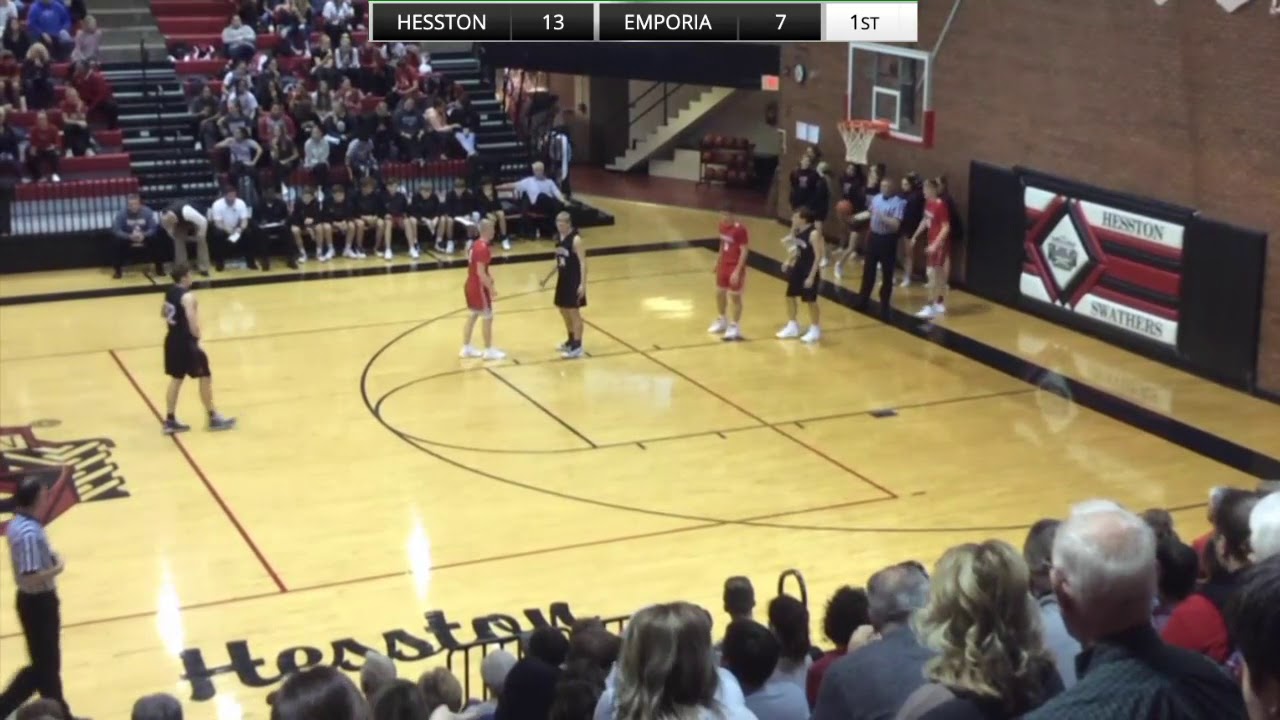 Boys Basketball Hesston Swathers vs Emporia Spartans December 13, 2019