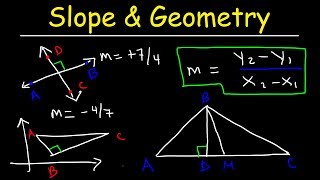 Finding The Slope Given Two Points - Parallel & Perpendicular Lines - Altitudes & Medians | Geometry