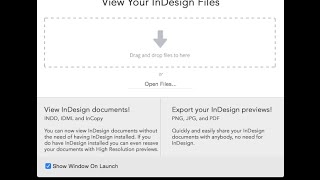 InDesign File Open Utility