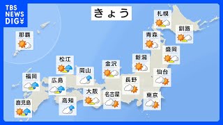 今日の天気・気温・降水確率・週間天気【3月12日 天気予報】｜TBS NEWS DIG