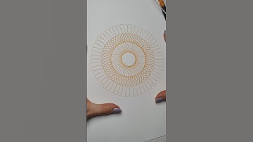 Spirograph Geometric Art Shorts - beautiful result #artshorts #geometrydash
