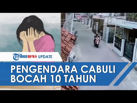 Terekam CCTV Bocah 10 Tahun Dibawa Pria Bermotor, Ditarik Naik ke Motor dan Dicabuli Pelaku