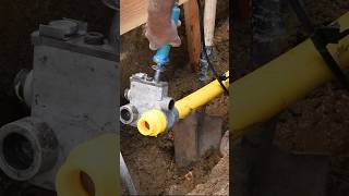 Gas pipe #installation #constructionwork #processvideo #construccion #gasline