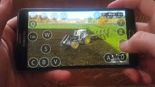 Farming simulator 2017 on android(samsung galaxy note4)  Kleinhau map field work screenshot 1